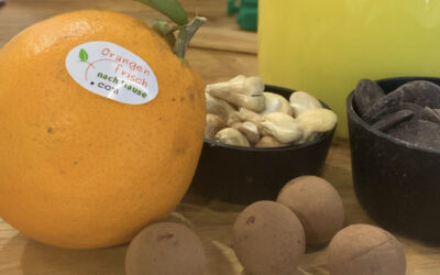 Orange and chocolate smoothie