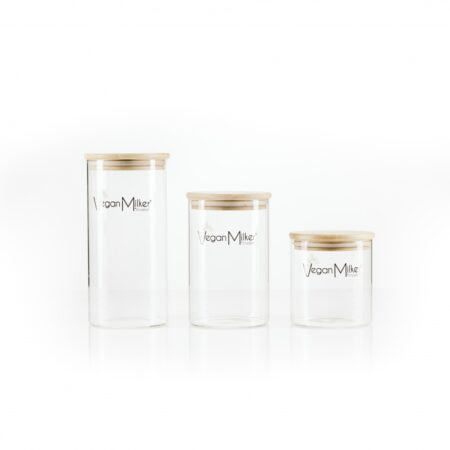 Pack 3 tarros conserva (Vidrio y bambú)